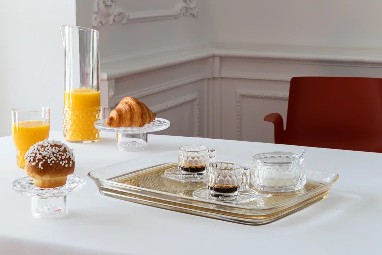 Kartell ゴールドクリスタルトレイ 46x32cm Kartell Trays TEATIME GOLD | Kartell